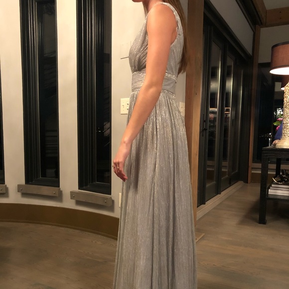 Grey and Gold Sparkle Dress - Picture 3 of 4